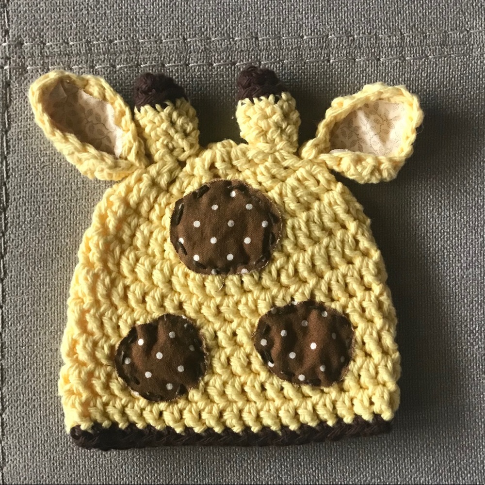 Giraffe Newborn Hat